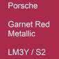 Preview: Porsche, Garnet Red Metallic, LM3Y / S2.